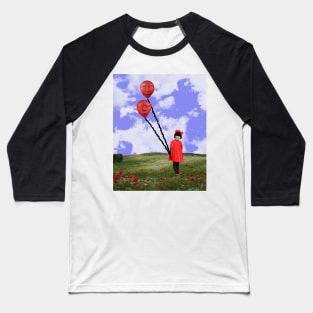 Red Balloon Float Baseball T-Shirt